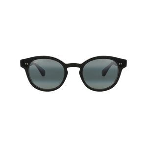 Maui Jim Round-Frame Acetate Sunglasses Black Unisex-Adult